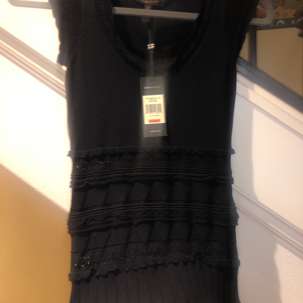 Nwt Bcbg Maxazria Knit Black Top